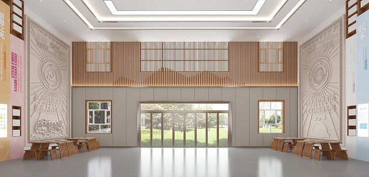 郑州学校大厅设计-功能及造型建设